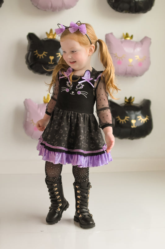 Smitten Kitten Lena Dress Set - Midnight Magic (Black)