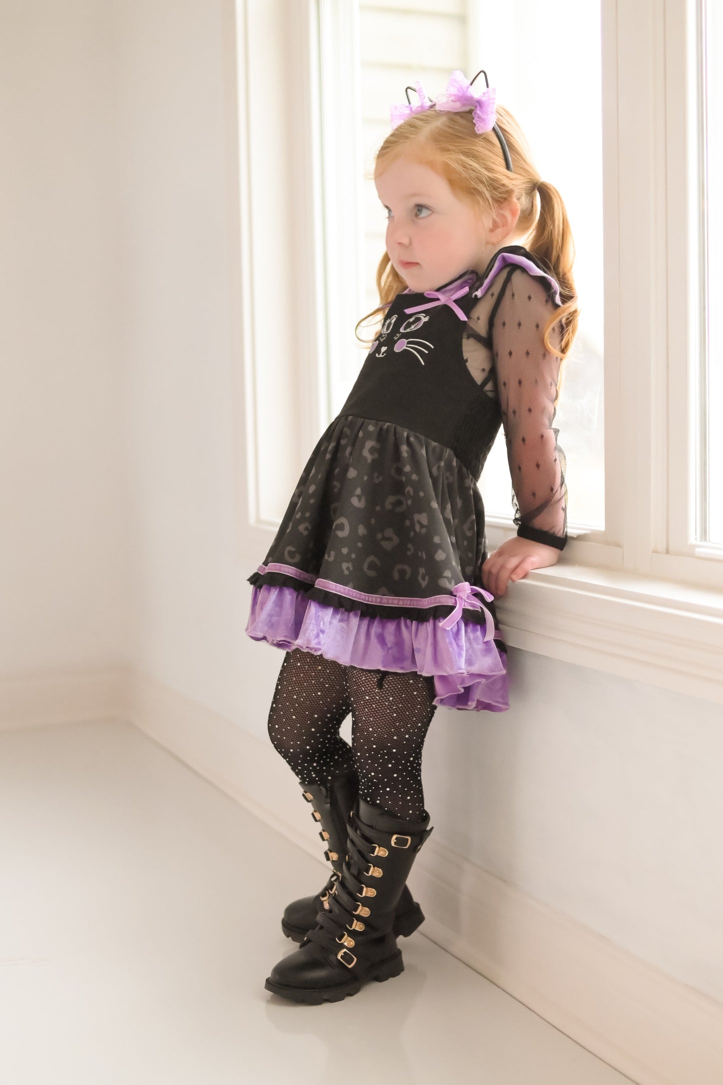 Smitten Kitten Lena Dress Set - Midnight Magic (Black)