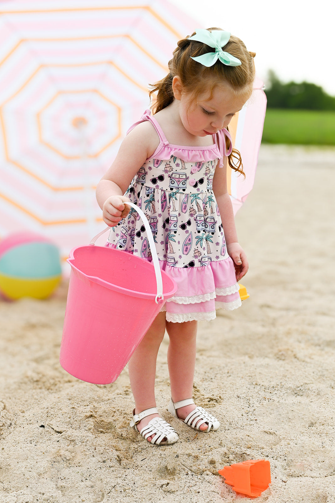 Beach Bum Ruffle Tunic Set