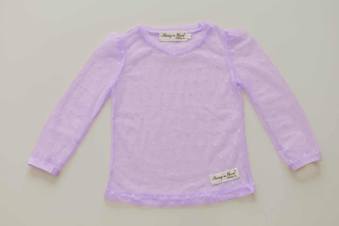 Girls Sheer Layering Shirt - Restock Preorder