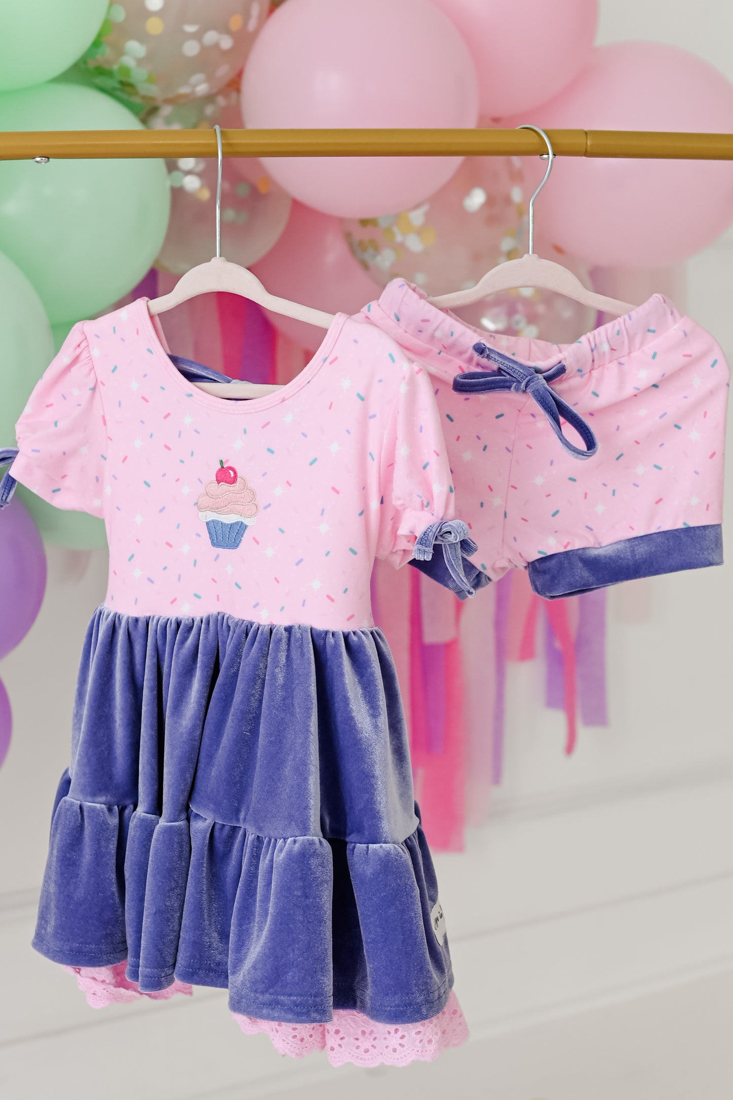 Jaylyn Twirl Dress Set - Sweet Sprinkles