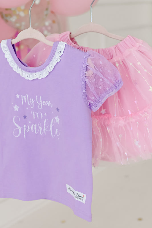 My Year To Sparkle Ruffle Top