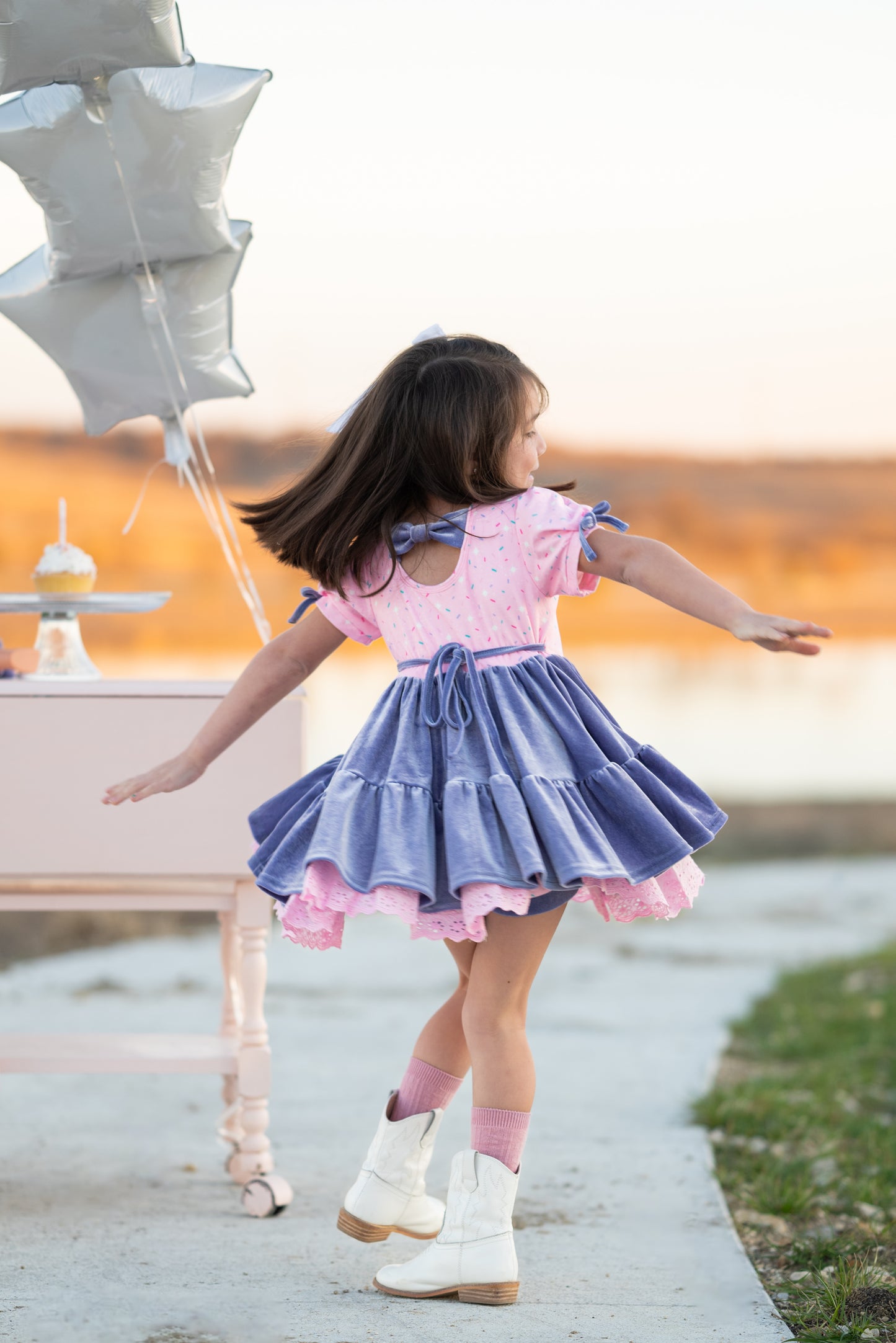 Jaylyn Twirl Dress Set - Sweet Sprinkles