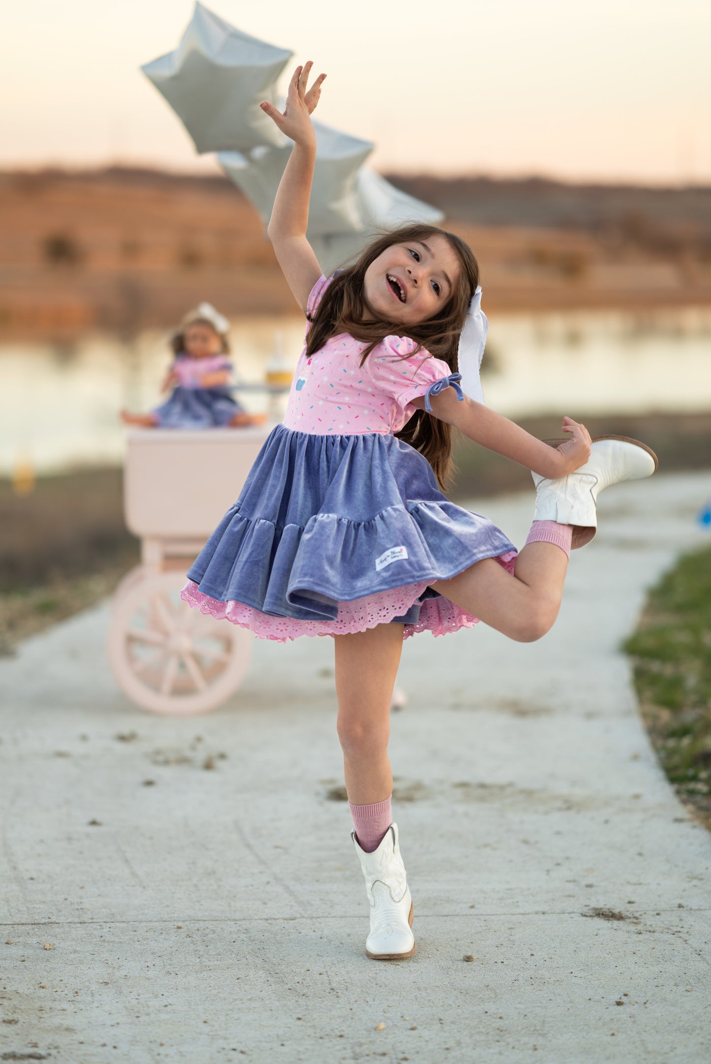 Jaylyn Twirl Dress Set - Sweet Sprinkles