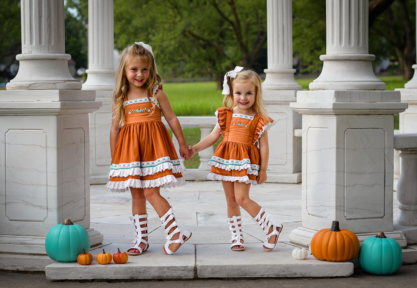 Autumn Wishes Pinafore Dress Set - Size 3