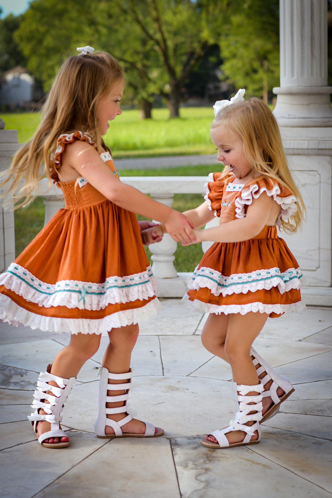 Autumn Wishes Pinafore Dress Set - Size 3