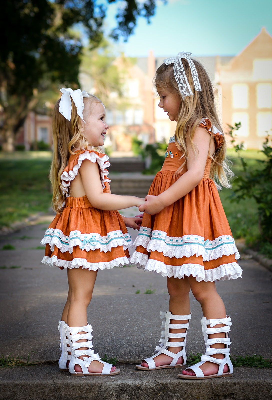 Autumn Wishes Pinafore Dress Set - Size 3