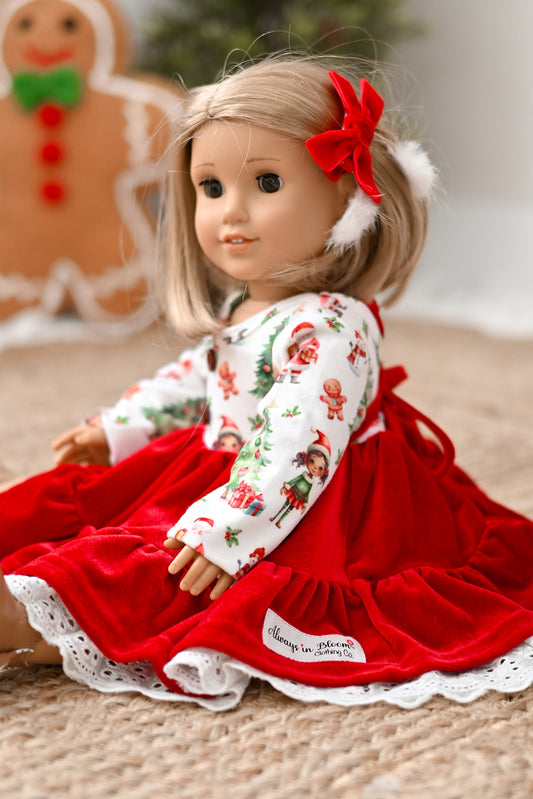 DOLL DRESS - Santa's Workshop