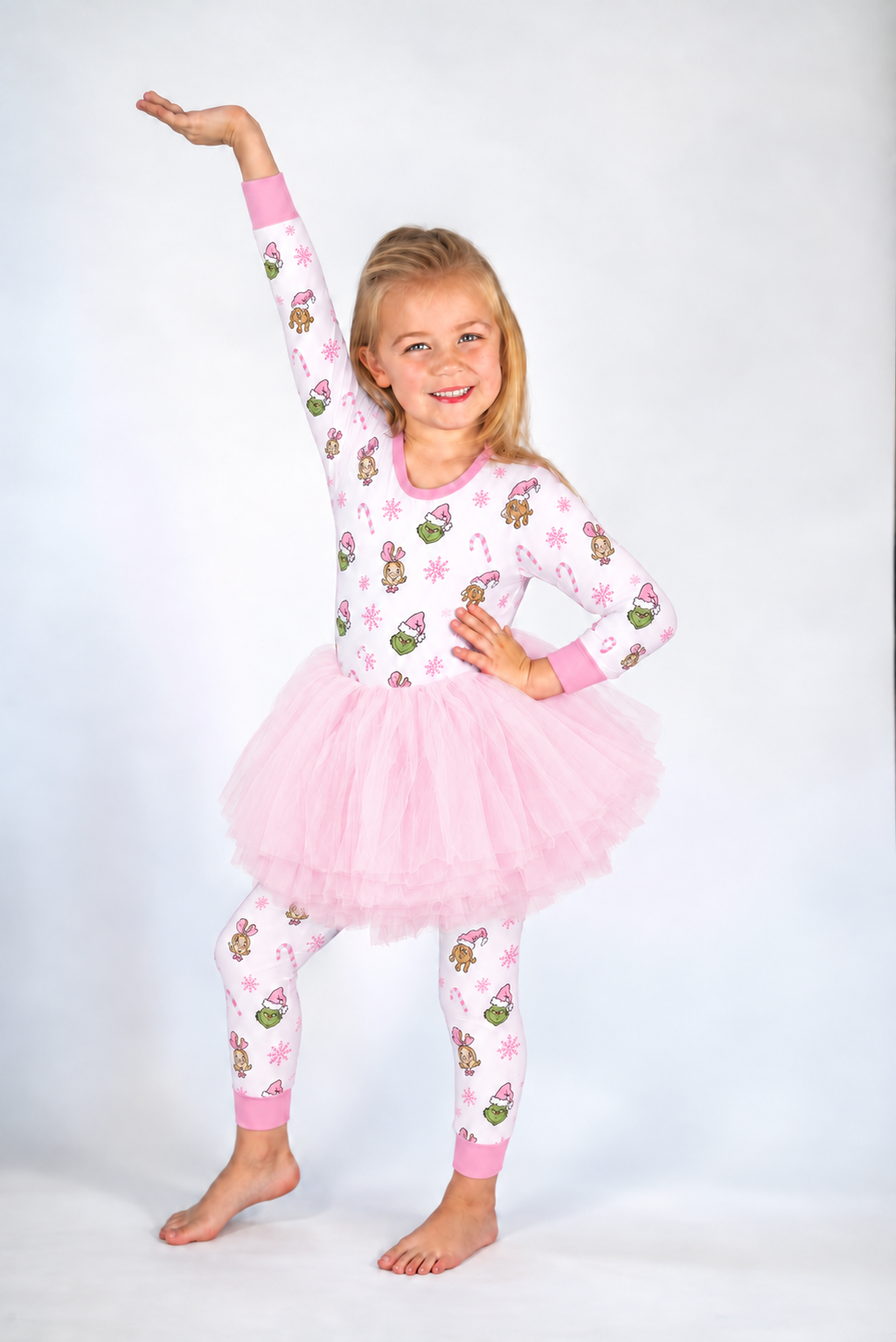 Bamboo 2 Piece Lounge Set - Merry Mischief - Pink