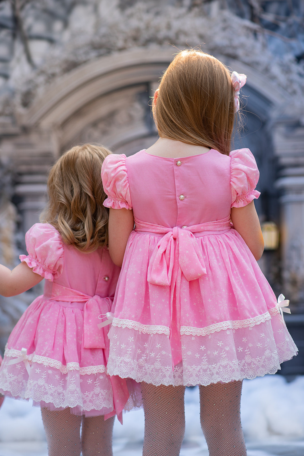 Dreaming of PINK Christmas Skirted Romper