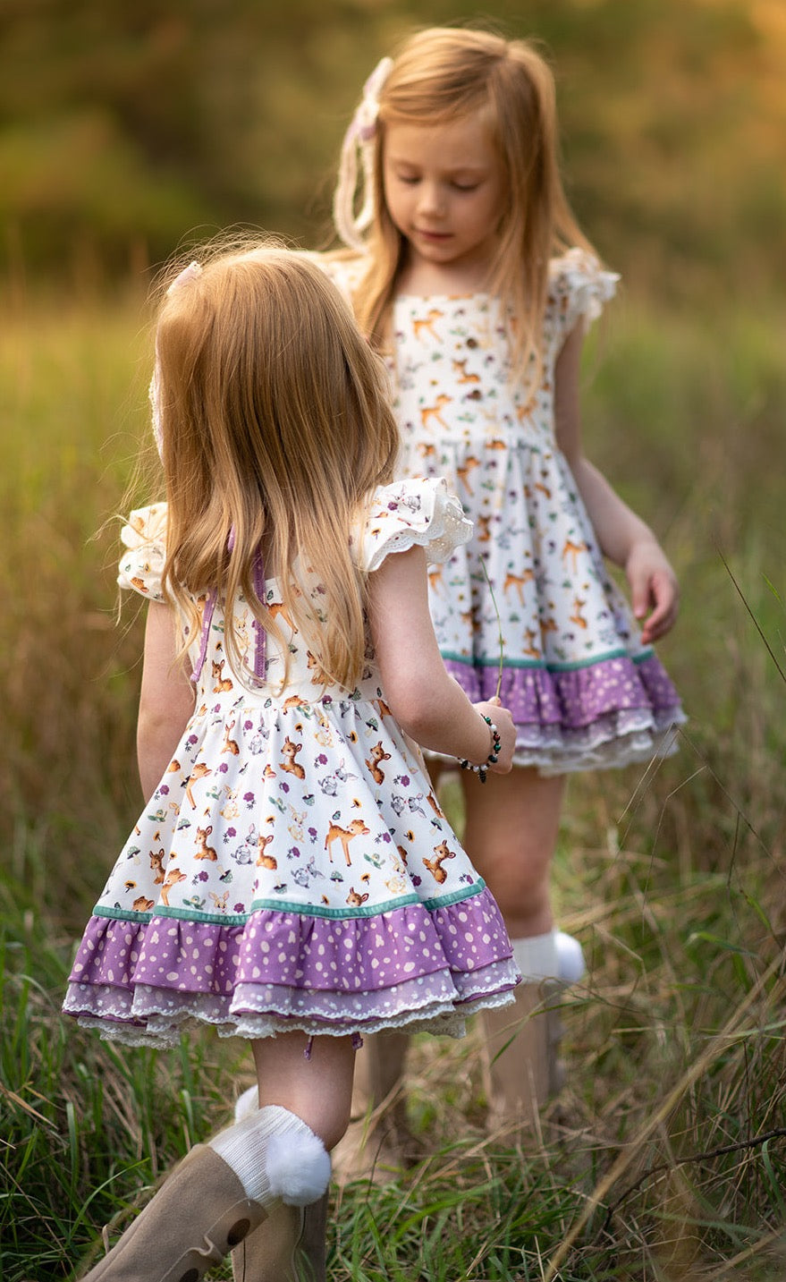 Riley Tunic Set - Woodland Friends