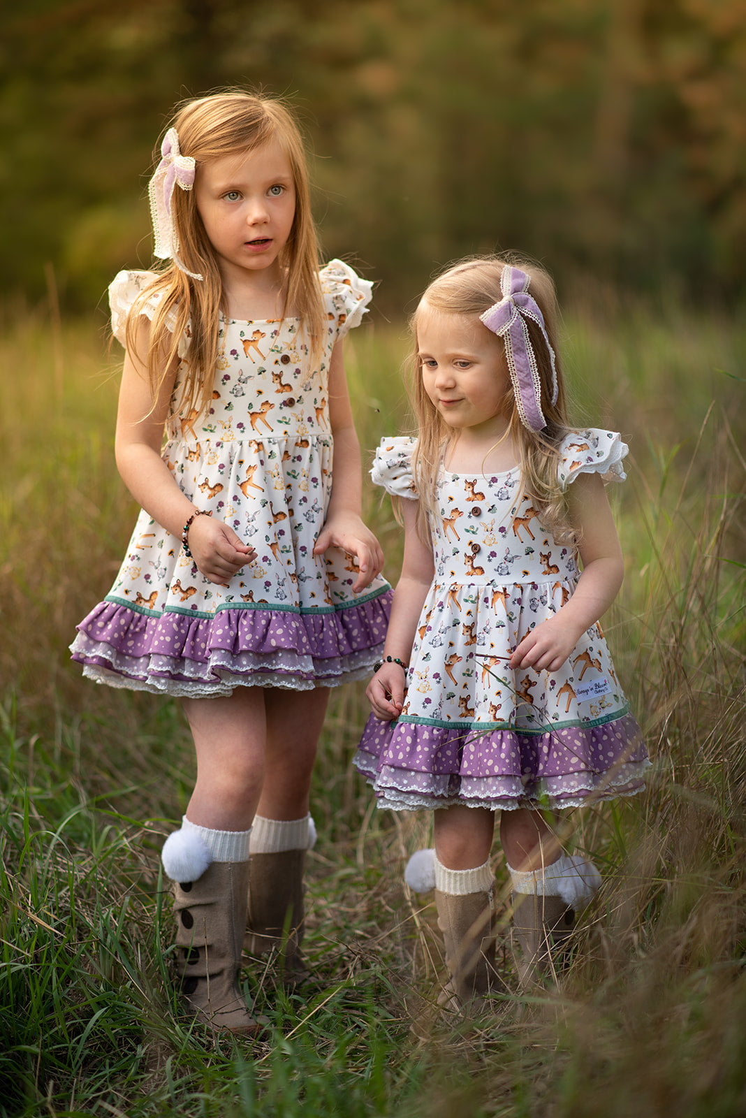 Riley Tunic Set - Woodland Friends