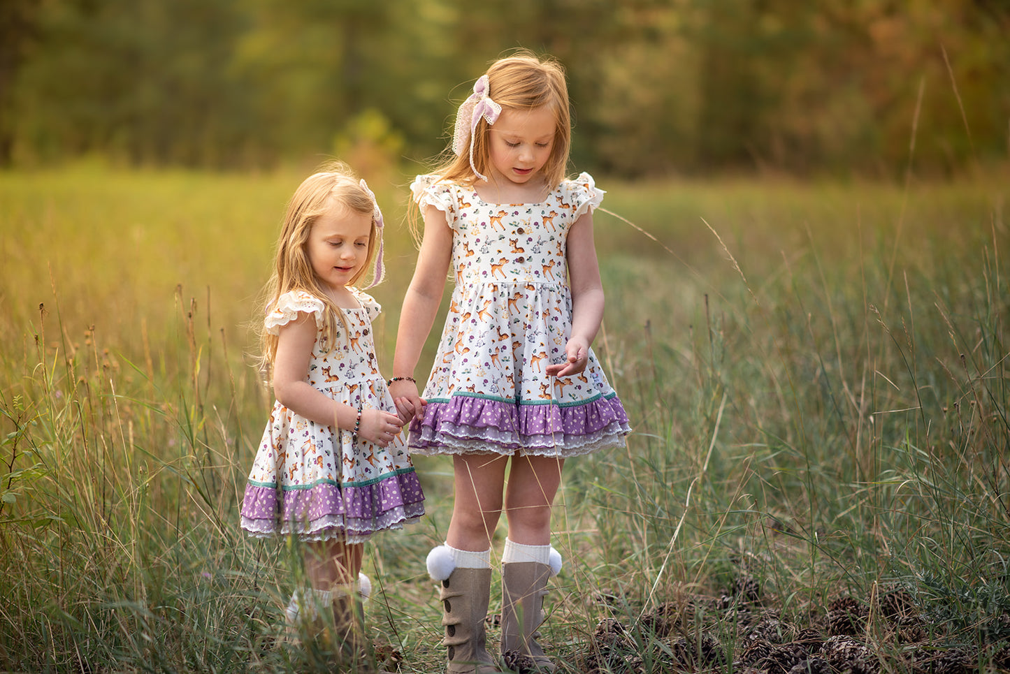 Riley Tunic Set - Woodland Friends