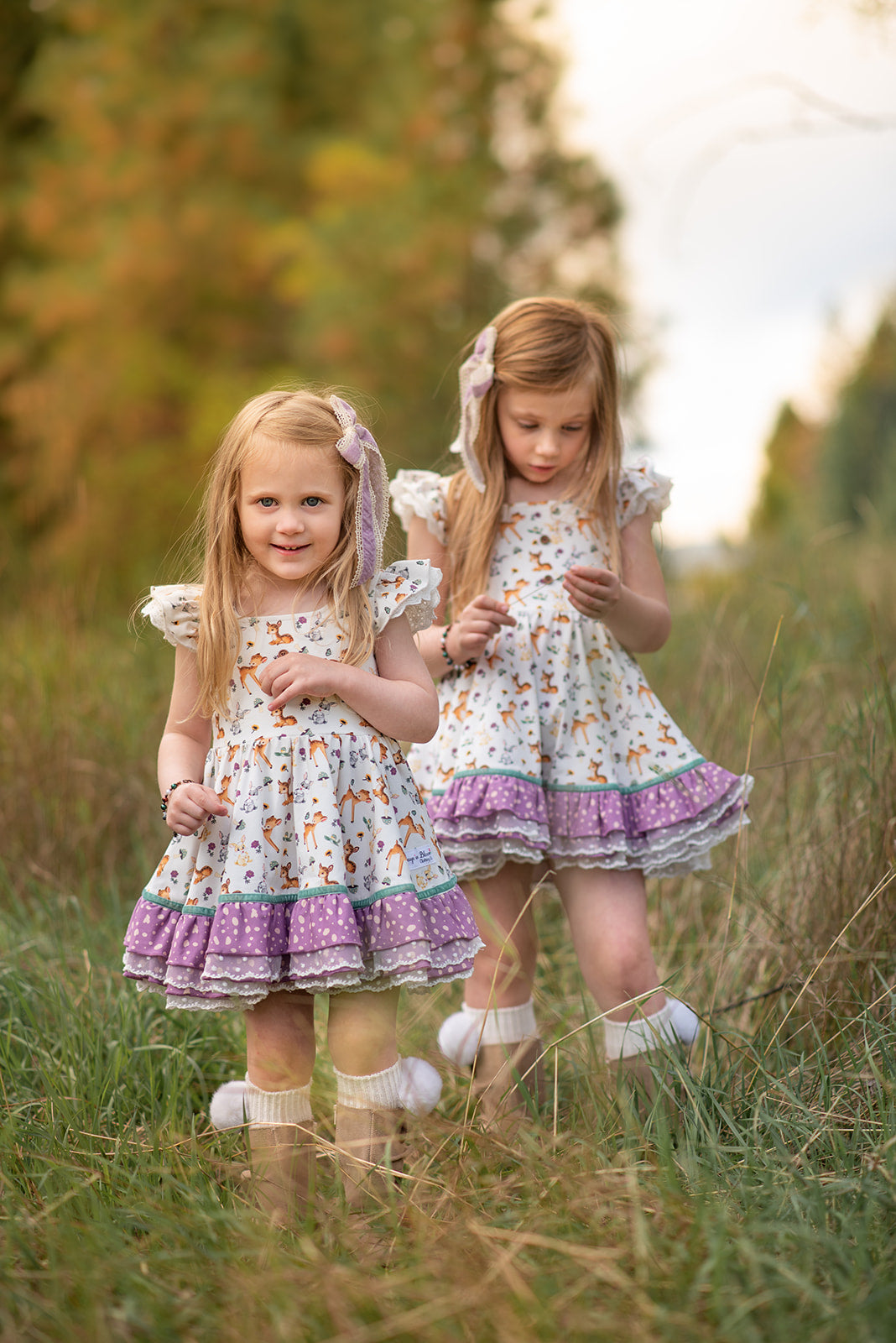 Riley Tunic Set - Woodland Friends