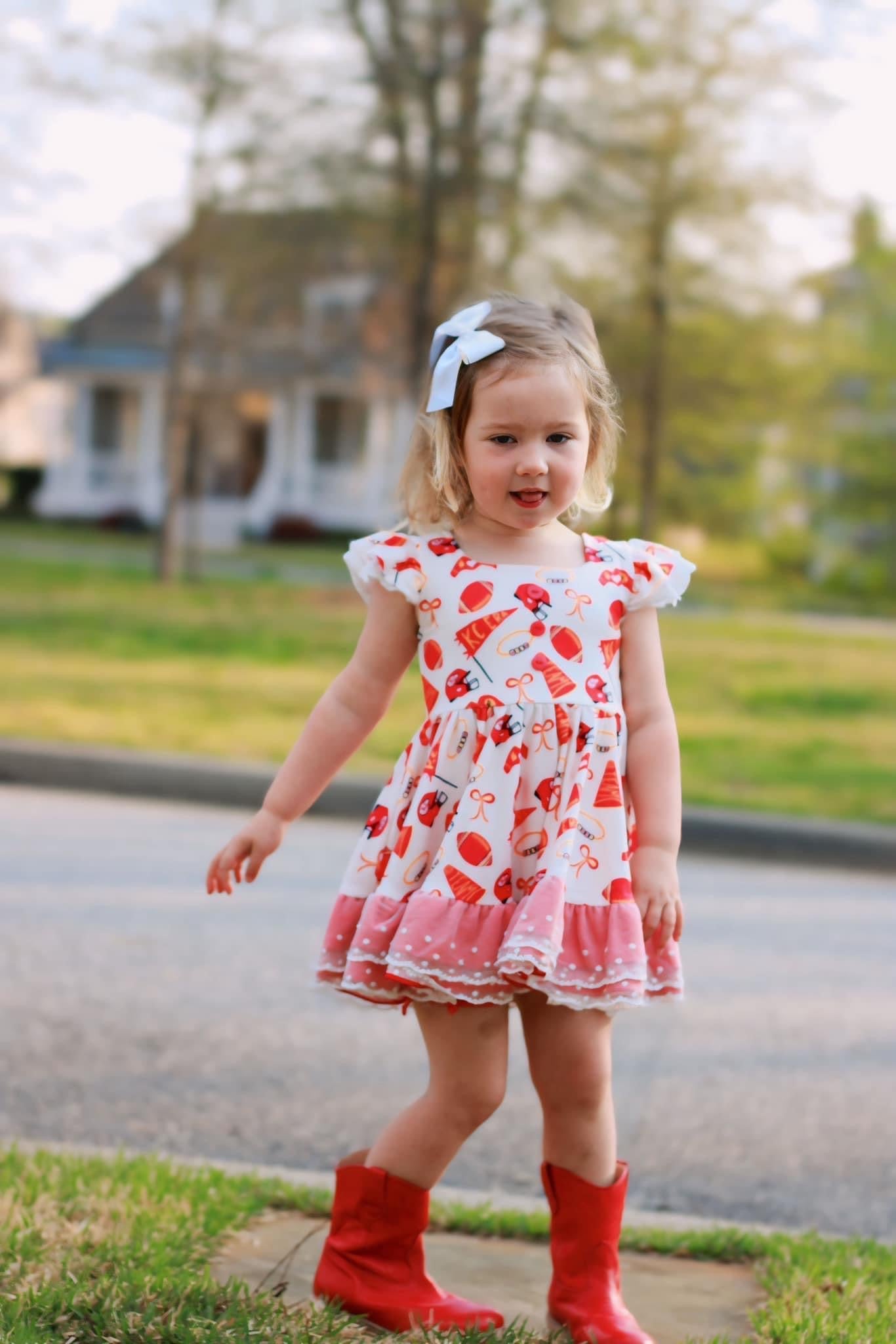 Kansas City Chiefs Celebration Twirl Dress Set