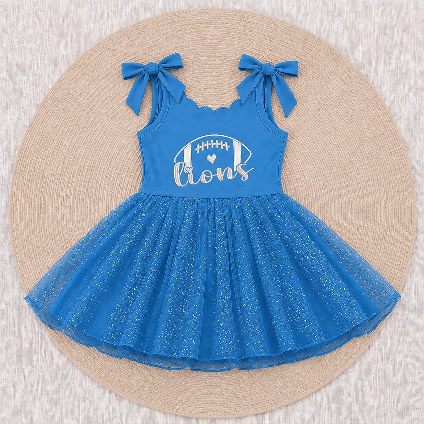 Game Day Glam Twirl Dress  - Lions