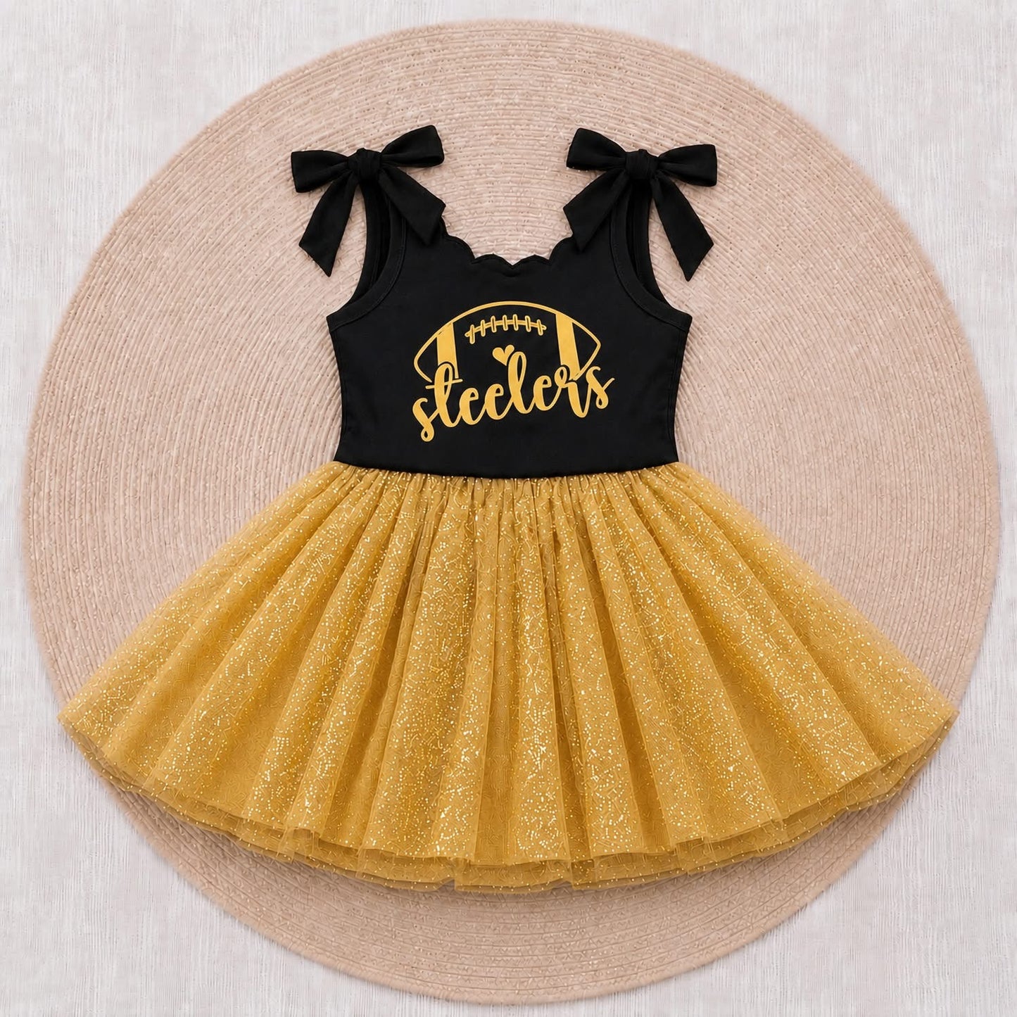 Game Day Glam Twirl Dress  - Steelers