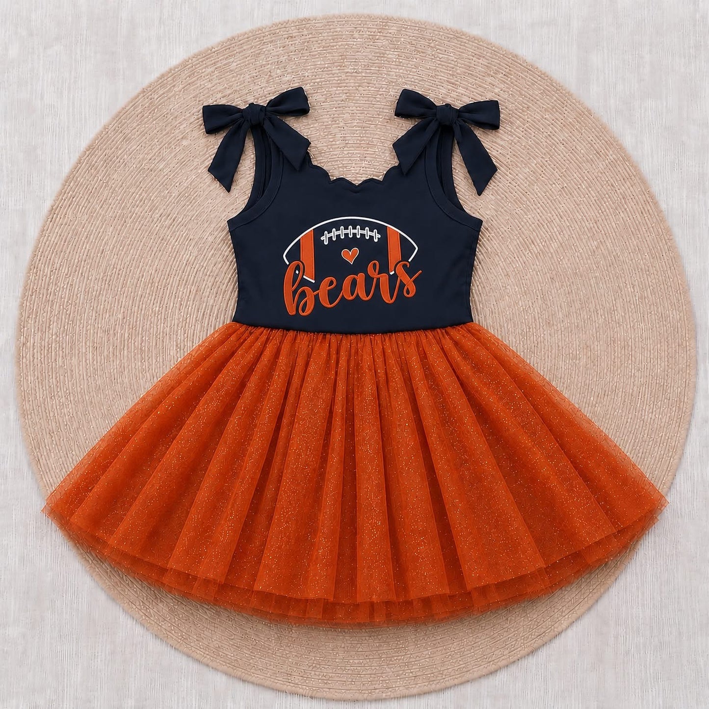 Game Day Glam Twirl Dress  - Bears