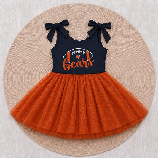 Game Day Glam Twirl Dress  - Bears