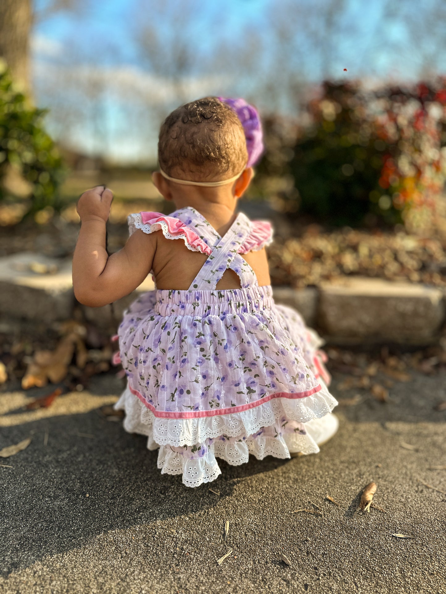 Pretty Petals - Skirted Romper