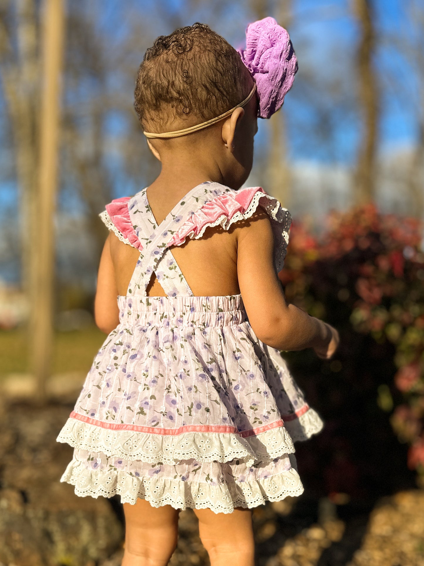 Pretty Petals - Skirted Romper