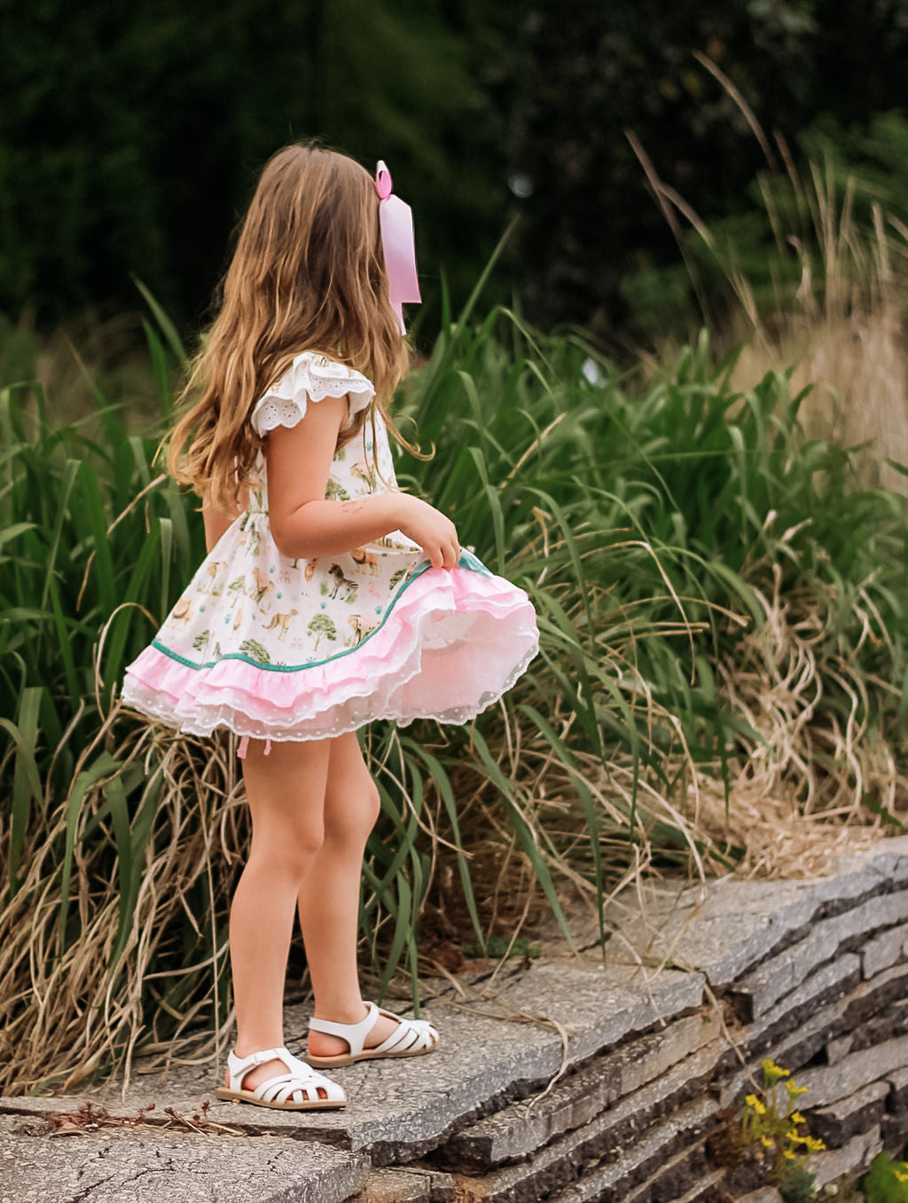 Riley Tunic Set - Pink Safari