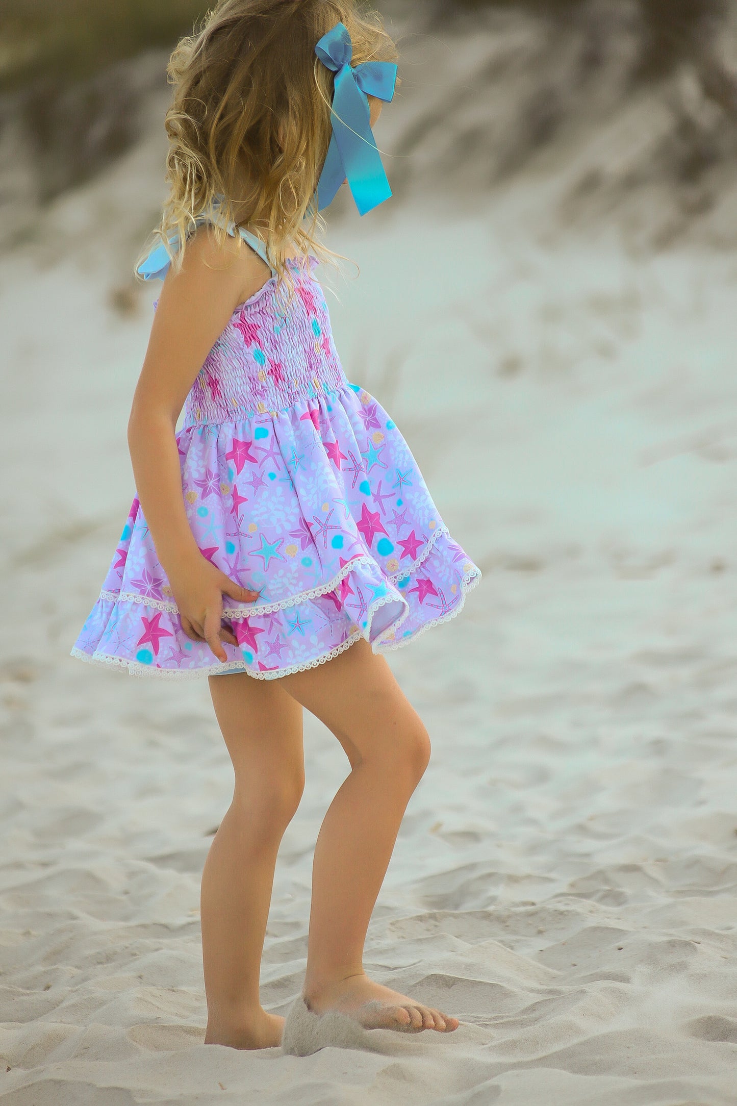 Summer In Bloom Tunic Set - Sea Star