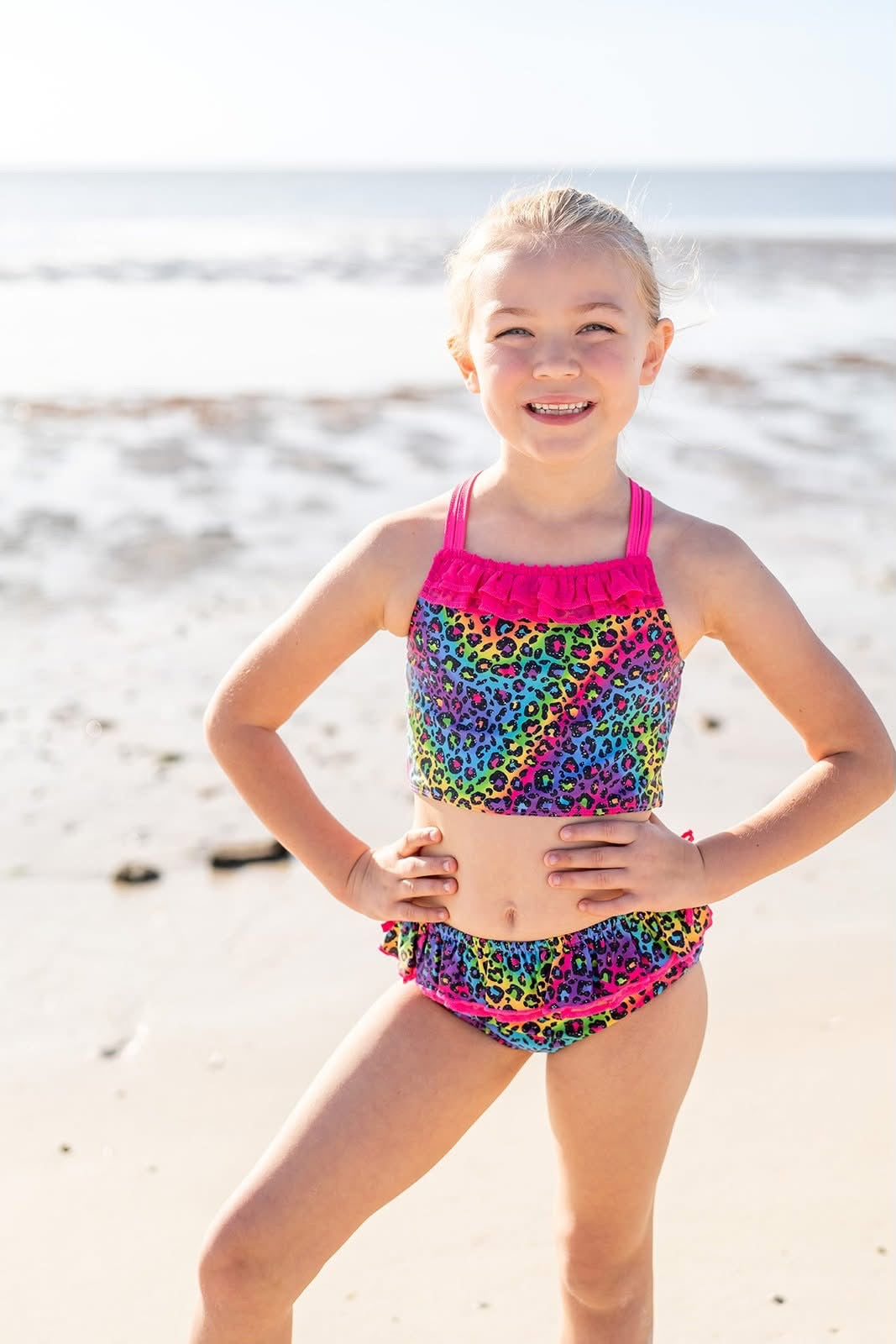 Ruffle Tankini Set - Color Me Wild