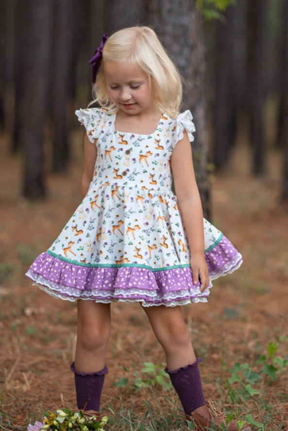 Riley Tunic Set - Woodland Friends