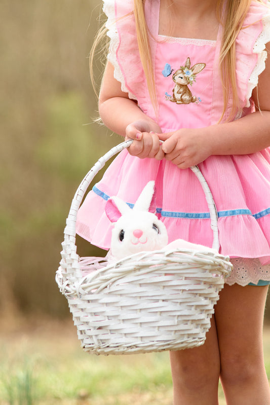 Grace Pinafore Dress Set - Blushing Bunny