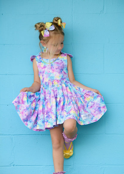 Play All Day Athleisure Dress Set - Cotton Candy Cosmos