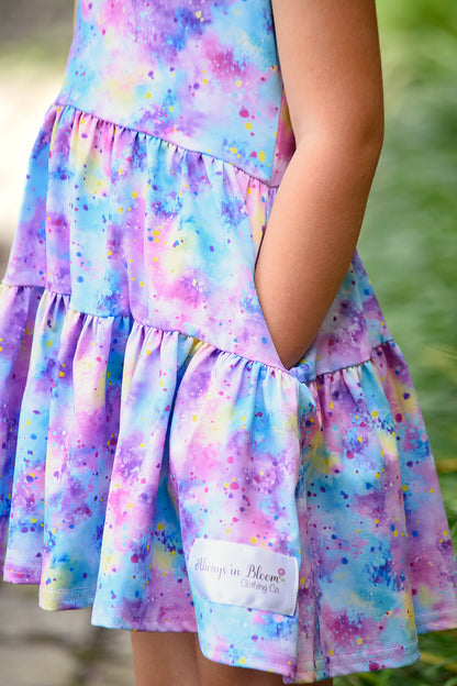 Play All Day Athleisure Dress Set - Cotton Candy Cosmos