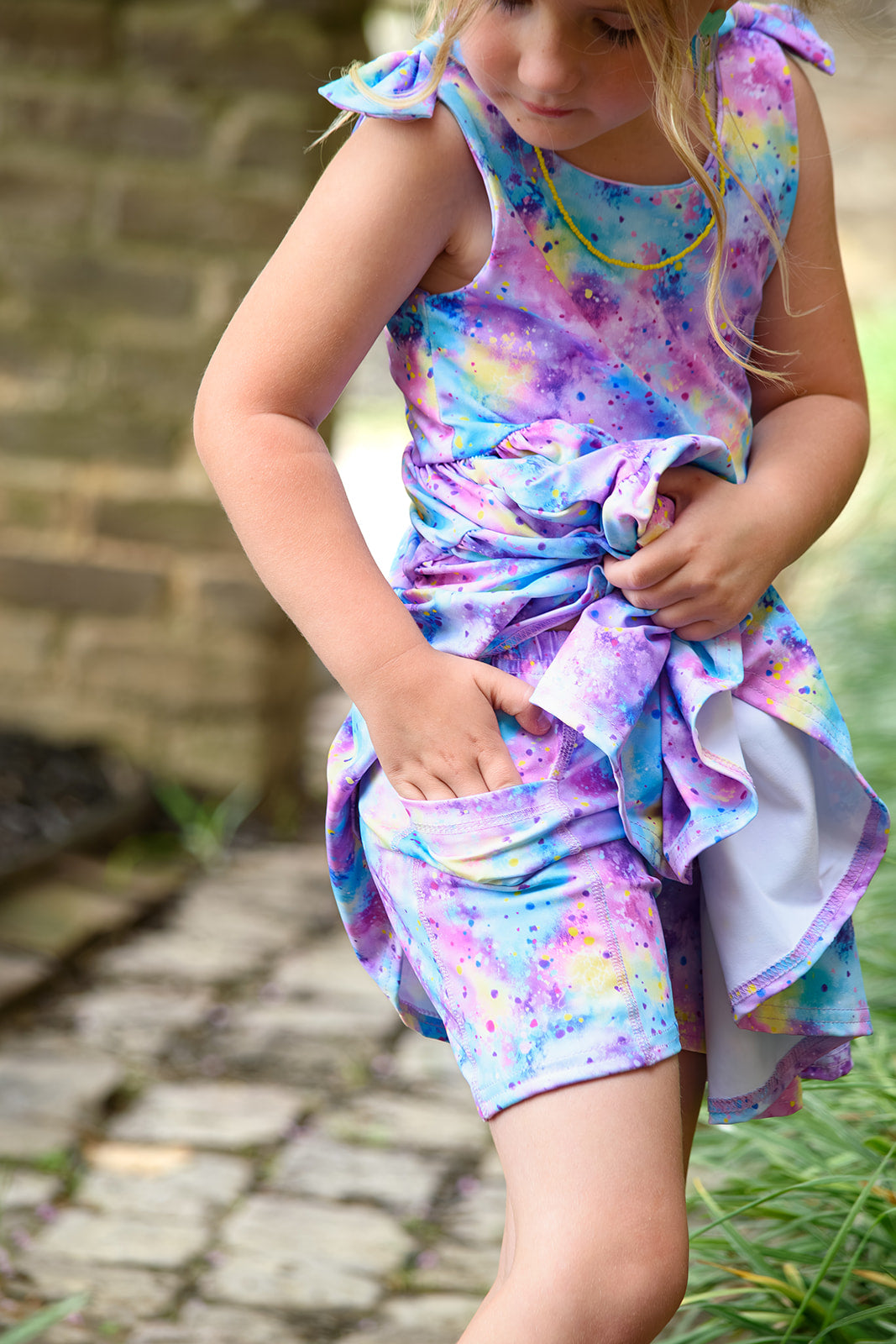 Play All Day Athleisure Dress Set - Cotton Candy Cosmos