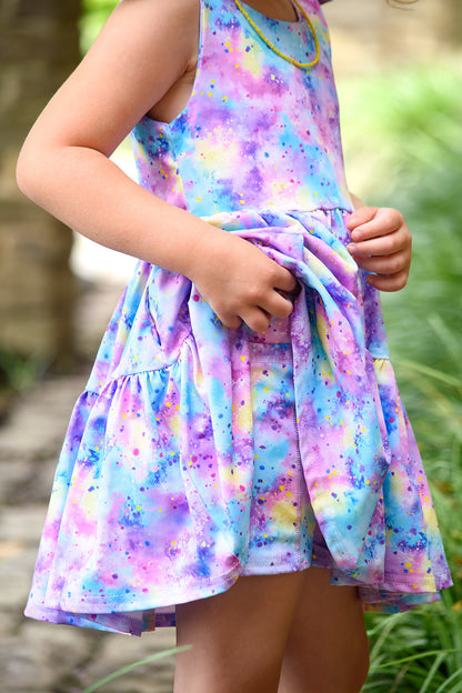 Play All Day Athleisure Dress Set - Cotton Candy Cosmos