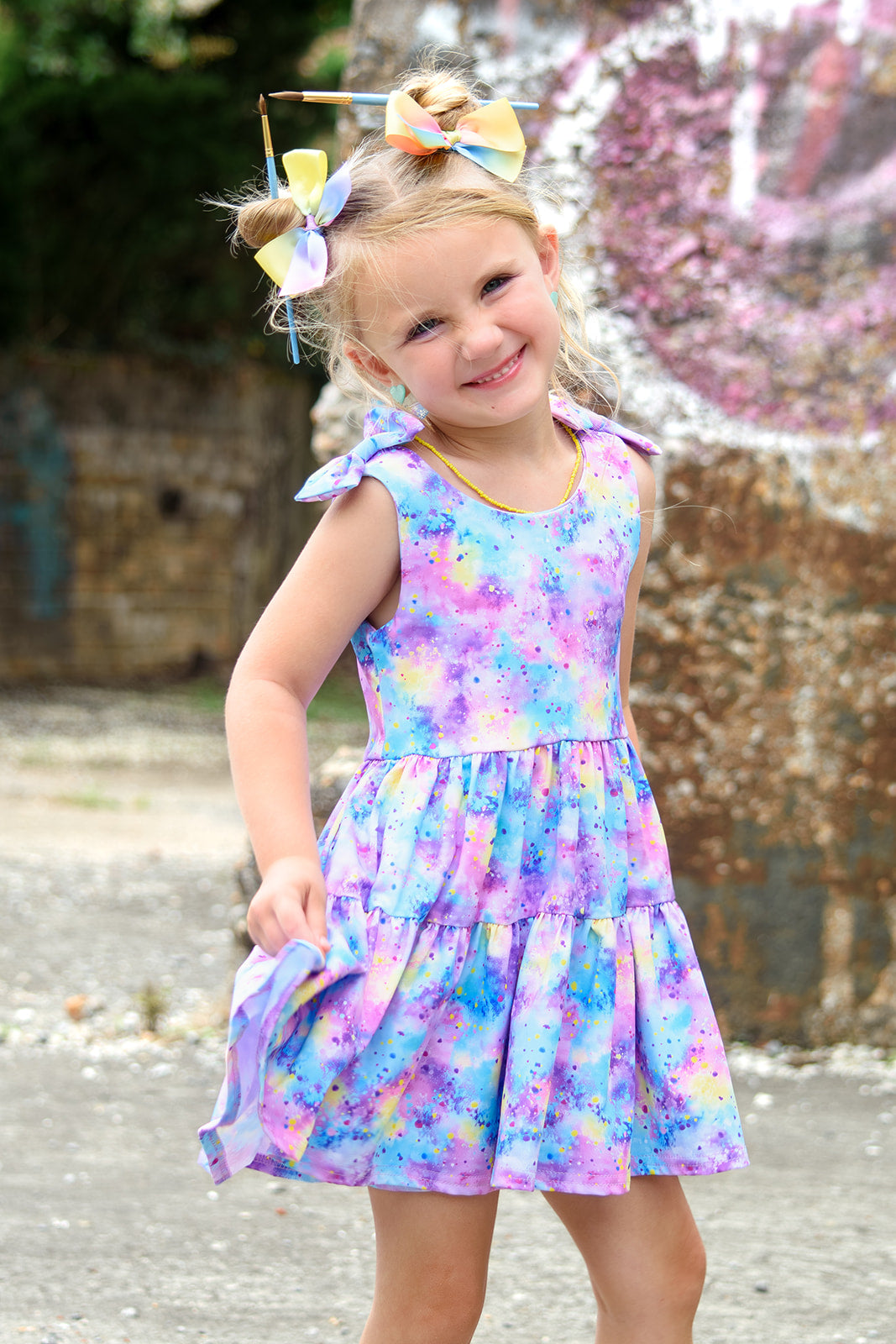 Play All Day Athleisure Dress Set - Cotton Candy Cosmos