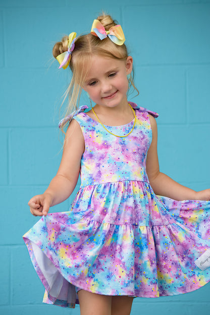 Play All Day Athleisure Dress Set - Cotton Candy Cosmos