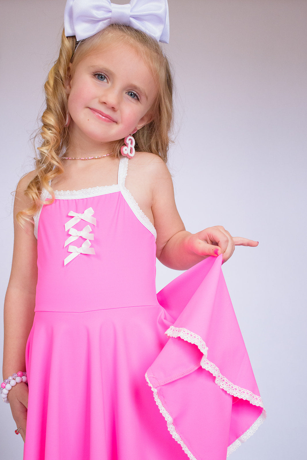 Molly Athleisure Dress - Barbie Pink