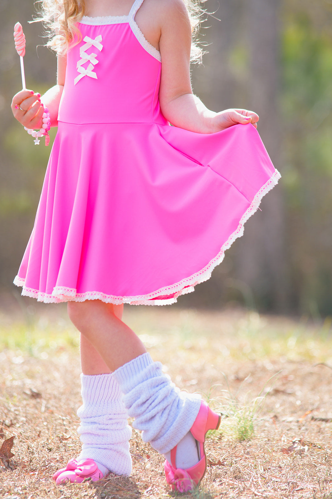 Molly Athleisure Dress - Barbie Pink