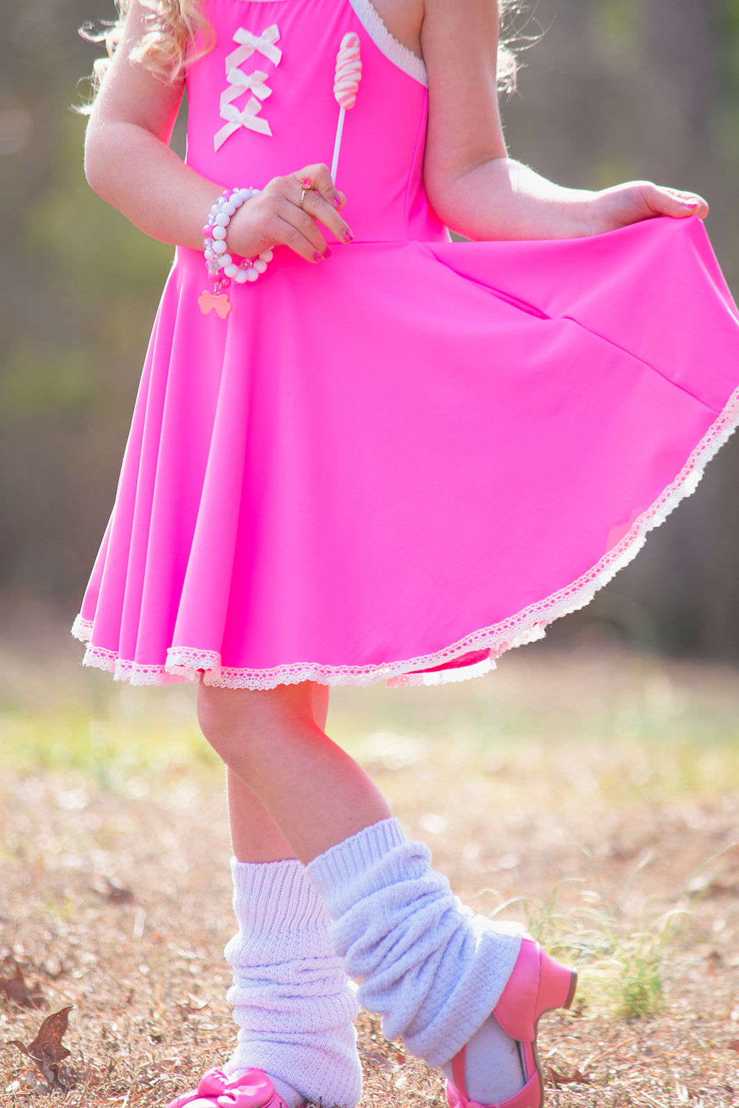 Molly Athleisure Dress - Barbie Pink