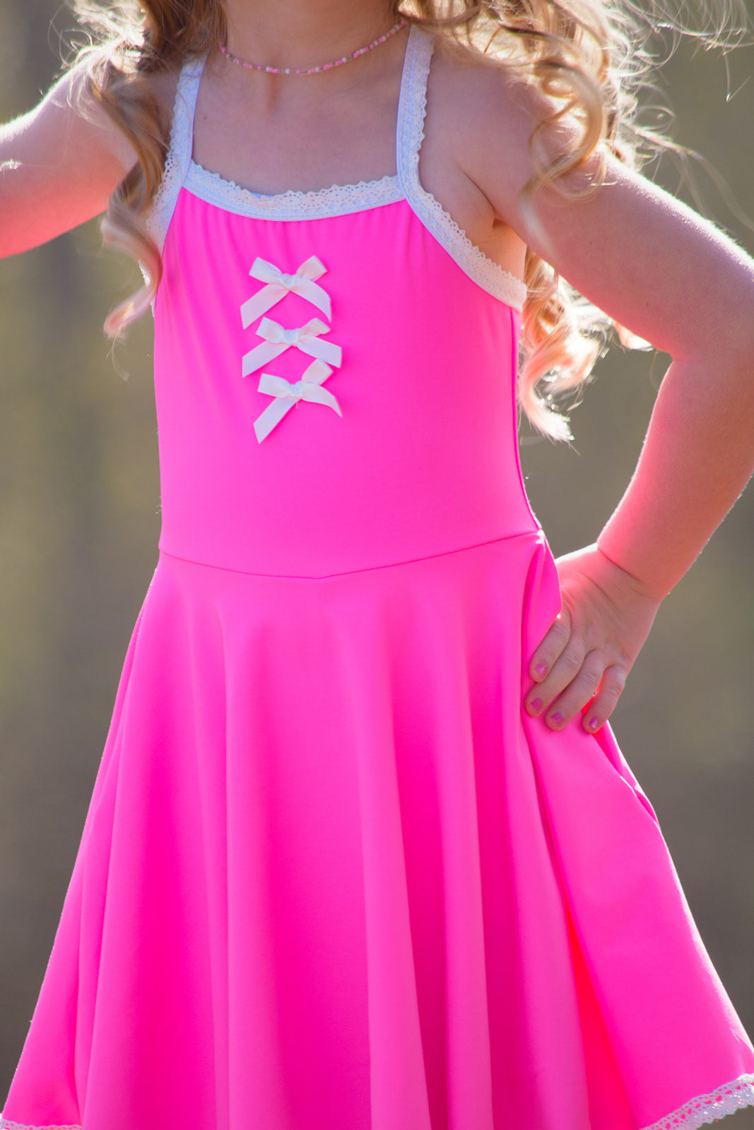 Molly Athleisure Dress - Barbie Pink