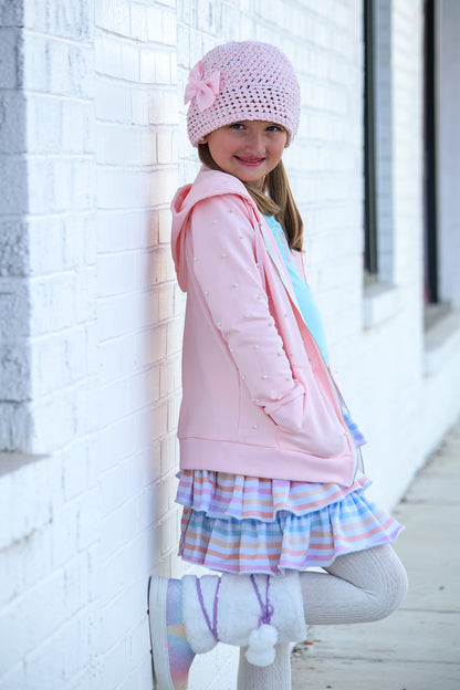 Cotton Candy Striped Skort