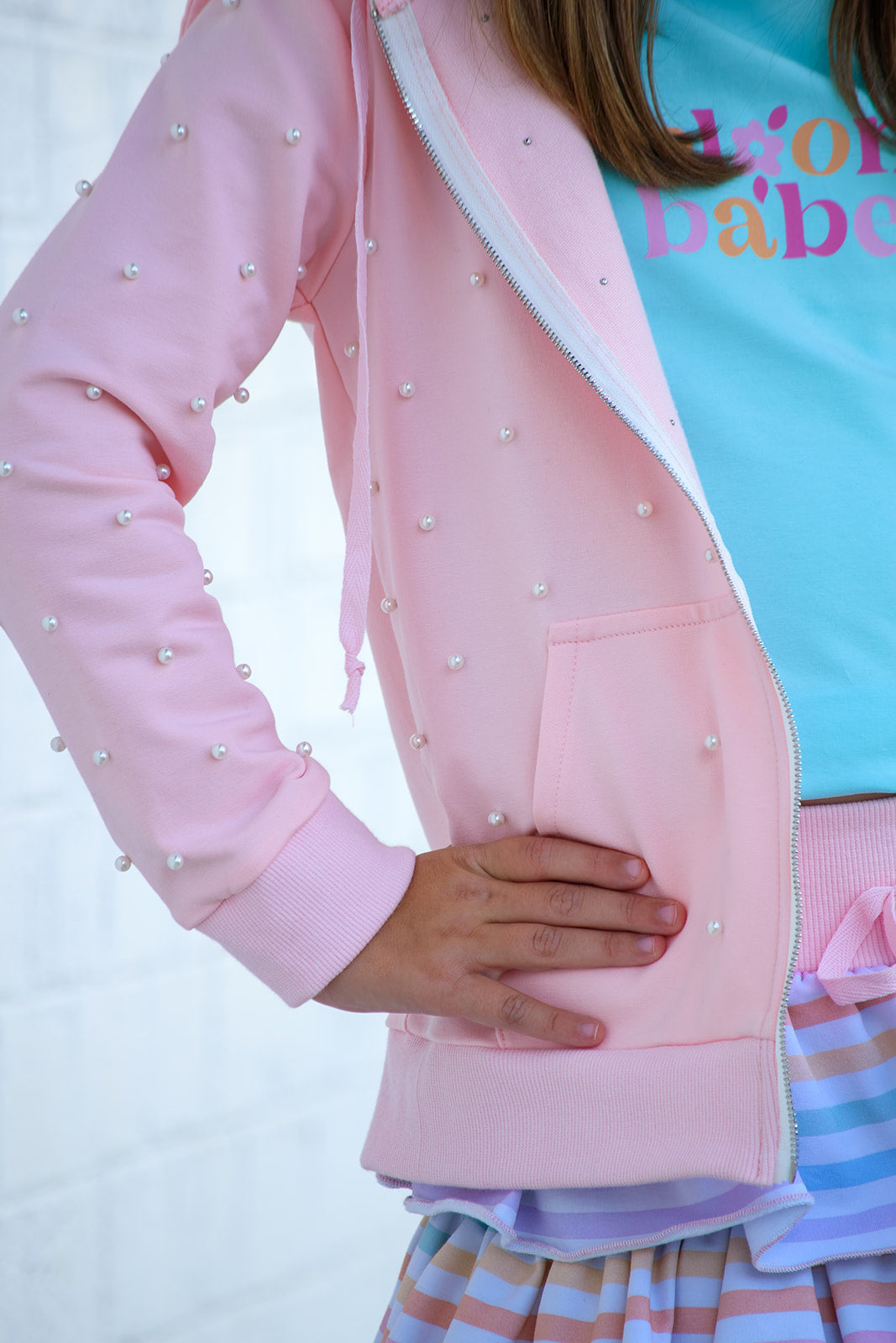 Cotton Candy Striped Skort