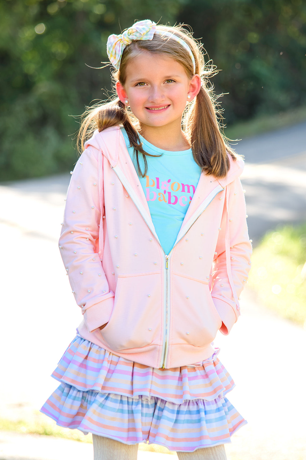 Cotton Candy Striped Skort