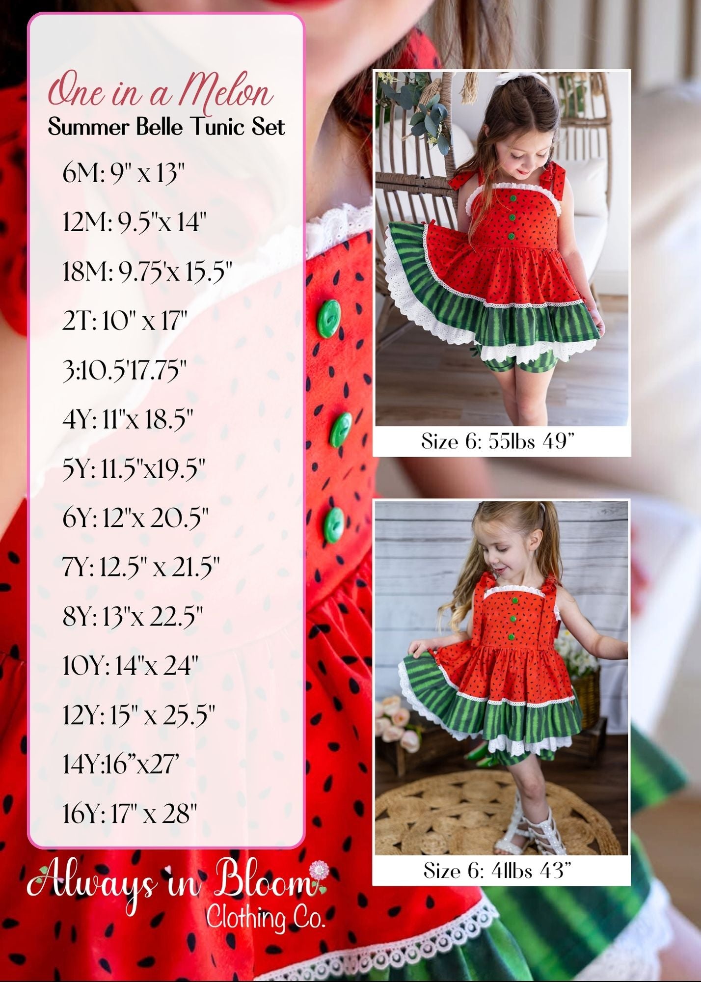 Summer Belle Tunic Set - One in a Melon