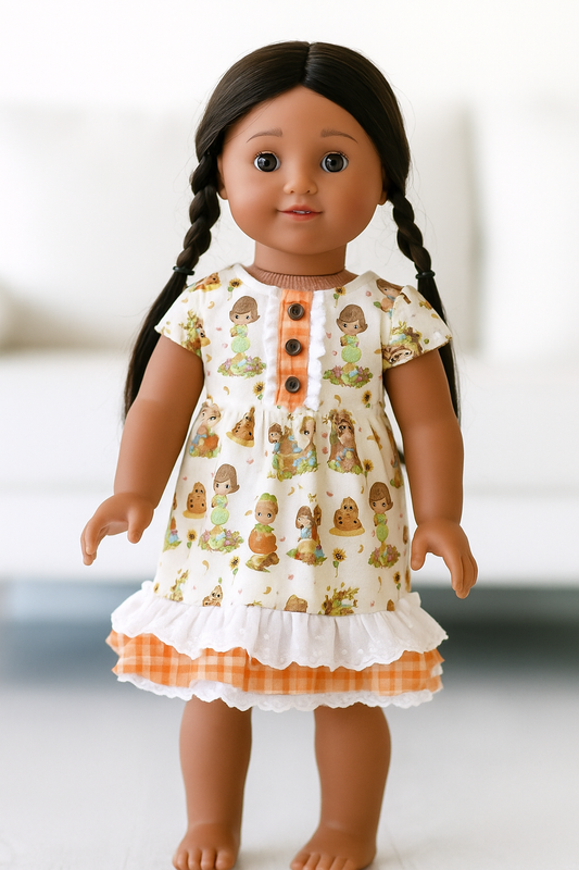 DOLL DRESS - Precious Autumn