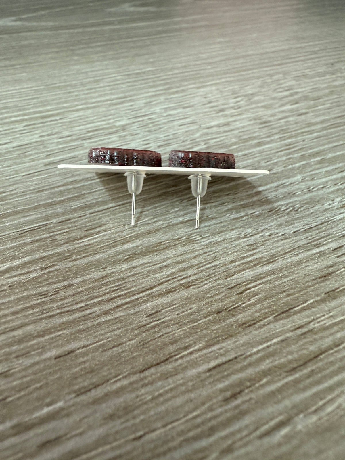KC Glitter Heart Studs