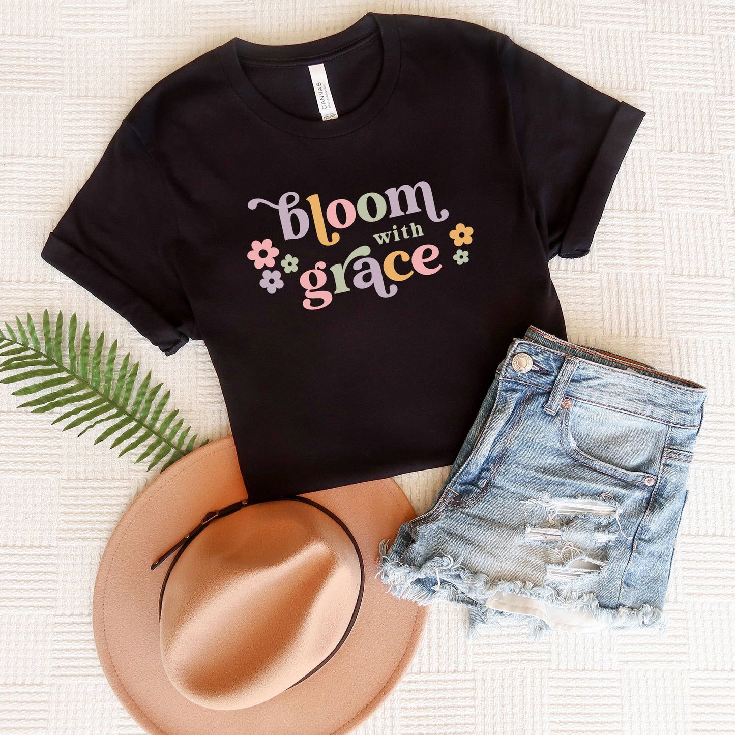 Bloom With Grace Retro | Short Sleeve Graphic Tee