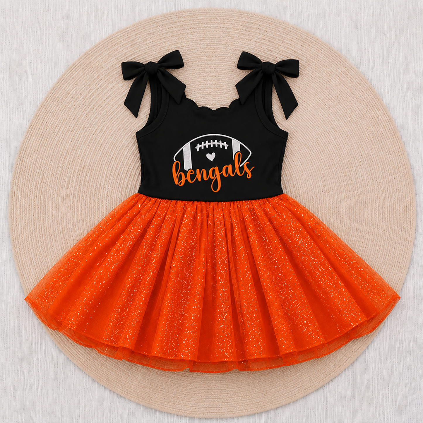 Game Day Glam Twirl Dress  - Bengals