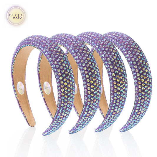 Starburst Crystal Headband - Purple