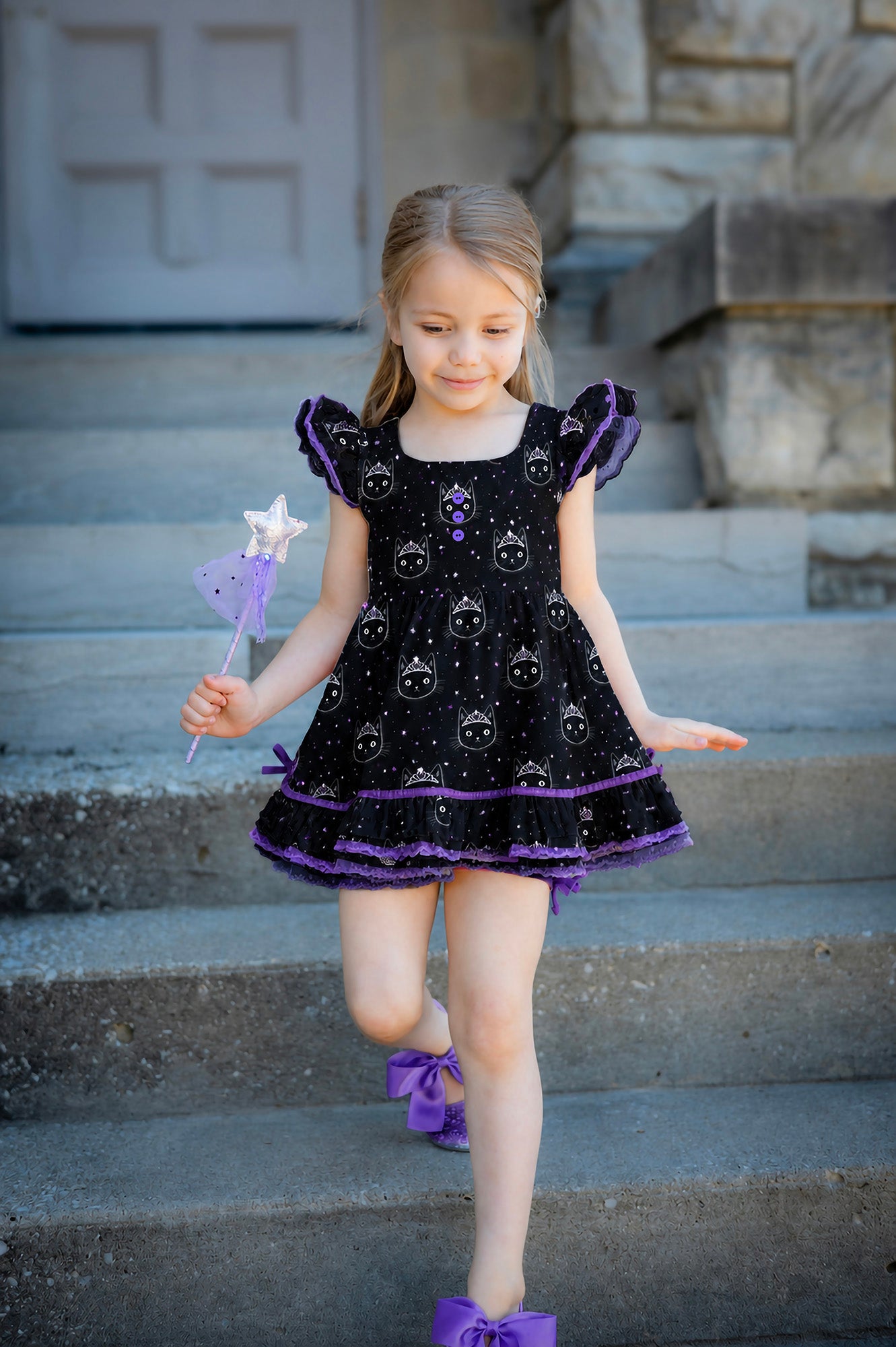 Riley Tunic Set -Purrfectly Spellbound